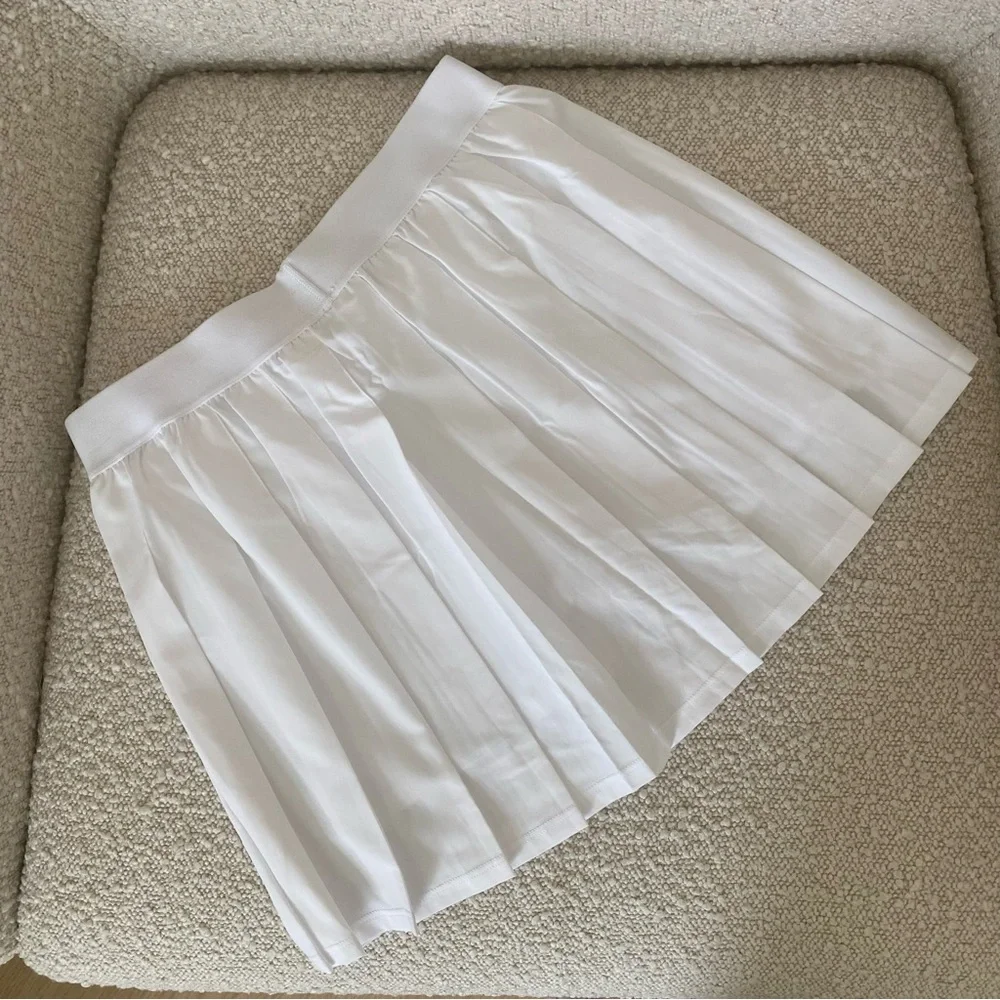 ALO Yoga White Varsity Tennis Skirt Size XS